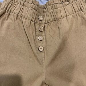 Tan Button-Up Pants